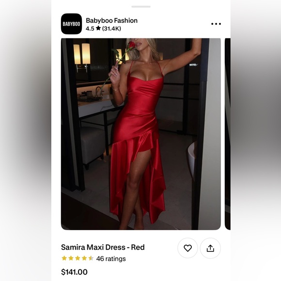 Babyboo Fashion Dresses Samira Maxi Dress Red Poshmark